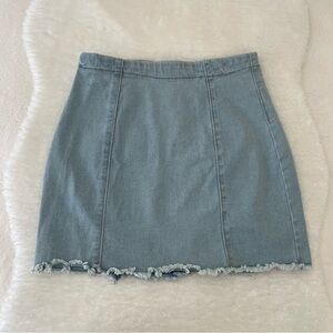 stretchy denim mini skirt!